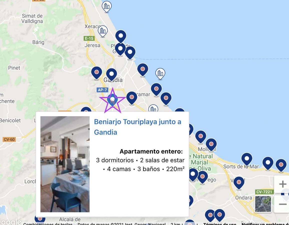 ガンディア Atico Duplex Touriplaya Solo Familiasヴィラ エクステリア 写真